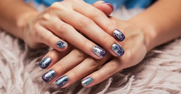 nail-polish-design-on-beautiful-short-nails