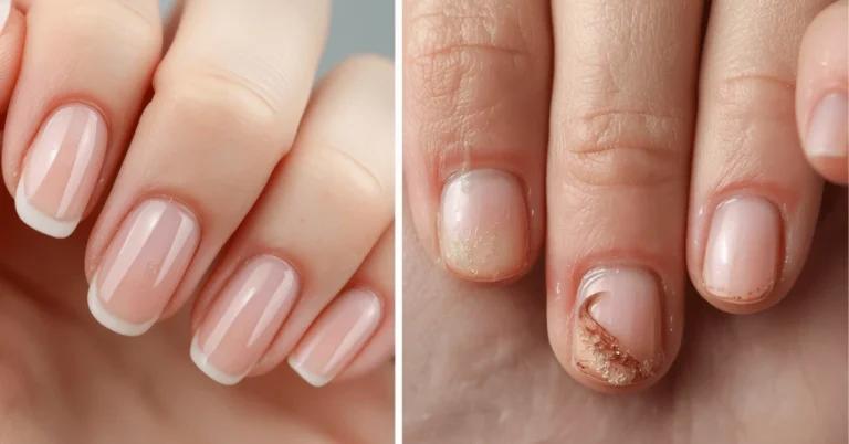 How can you tell if your nails are healthy or need care?