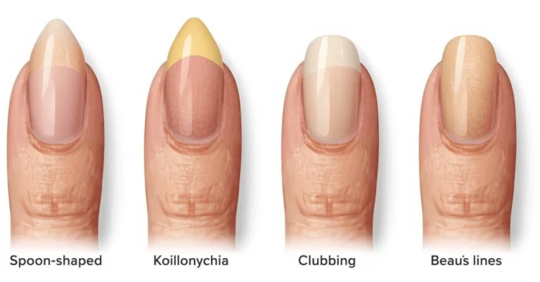 What are some early signs of systemic health issues in nails?