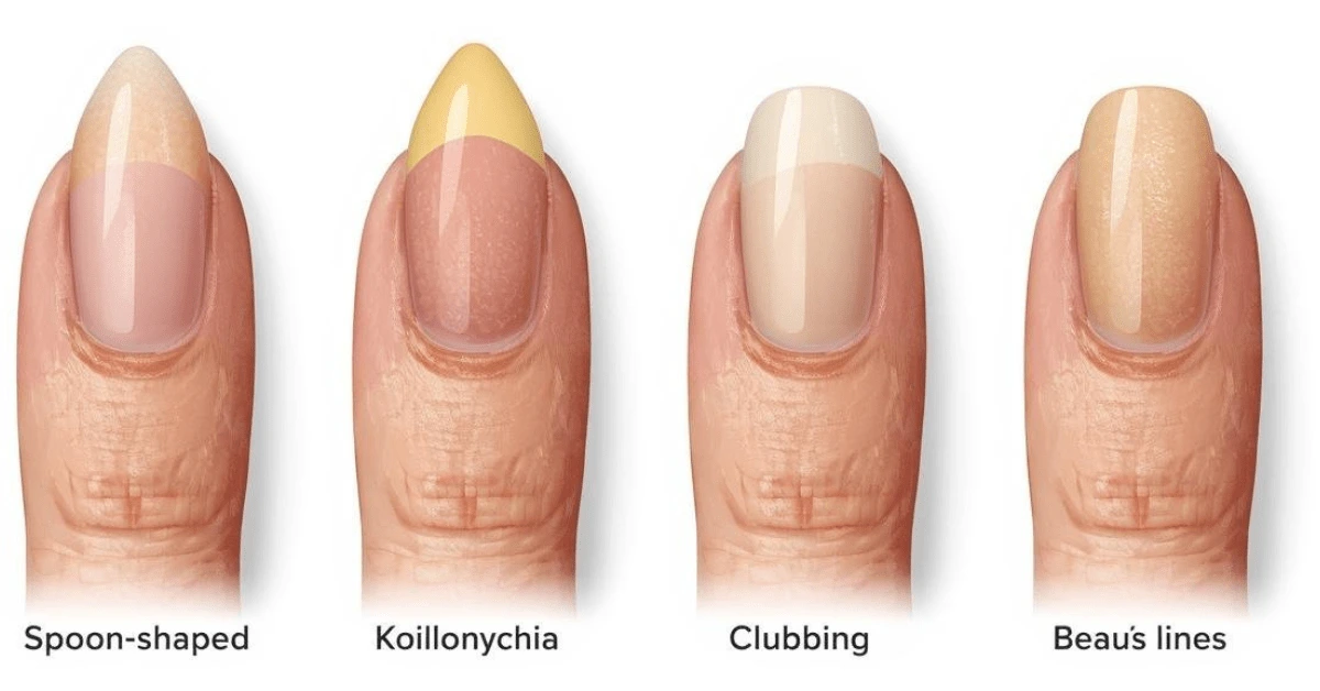 What are some early signs of systemic health issues in nails?