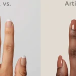 What are the key differences between natural and artificial nails?